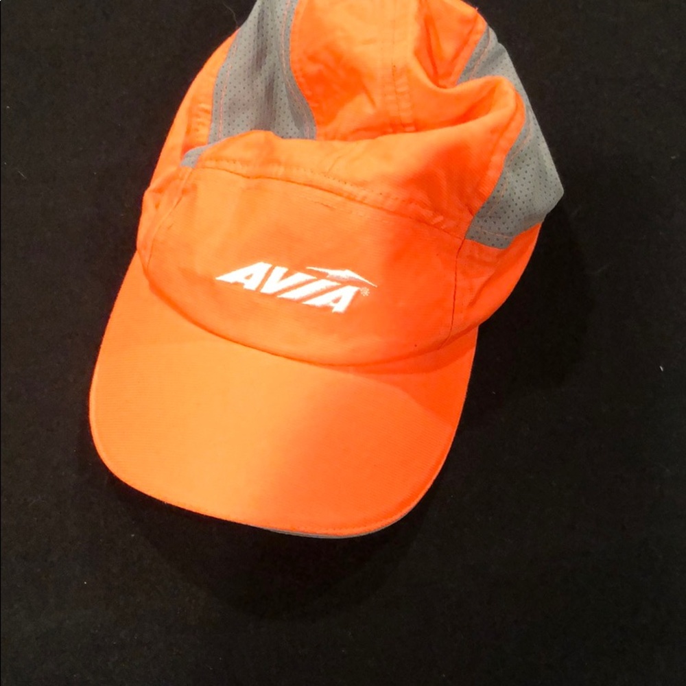 AVIA strap back cap with gray Reflective stripes